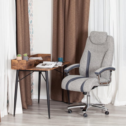 Кресло офисное Trust (max) ткань, серый/серый, MJ190-21/TW-12_15