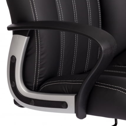 Кресло OXFORD хром кож/зам, черный, 36-6_6