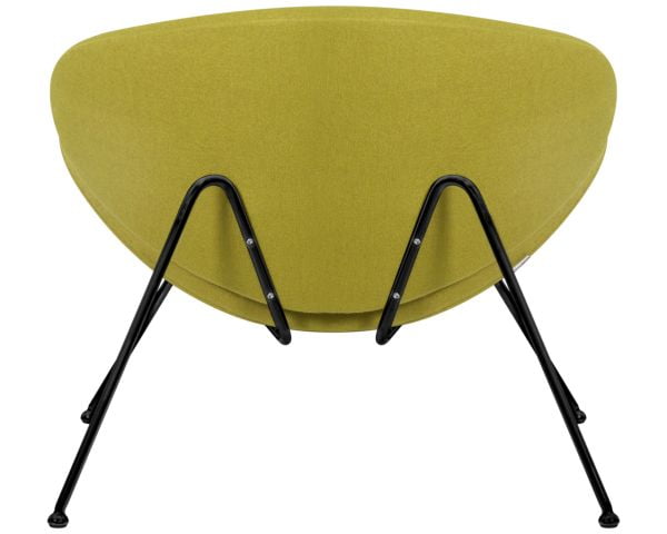 Кресло дизайнерское ДОБРИН ЕМИЛЙ (светло-зеленая ткань АФ3, черное основание) 2 шт / DOBRIN EMILY AF3,_5