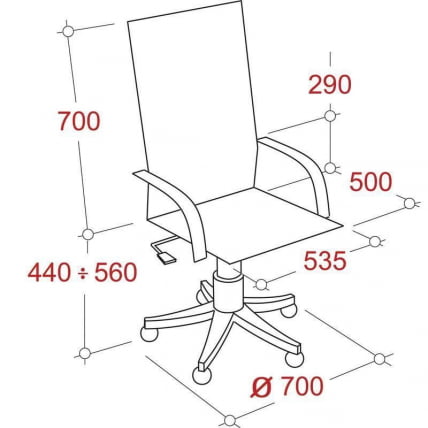 Кресло руководителя EChair-633 TR 470980 Чёрное_1