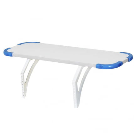 Полка задняя с проставкой Polka_z 3/750 Белая Синяя_0