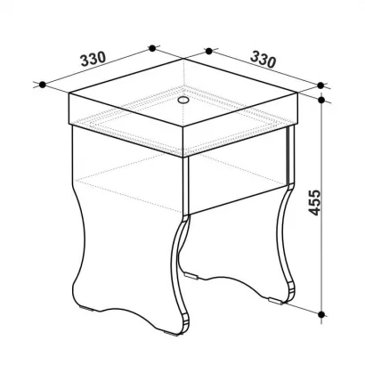 Пуфик Виктория-2 Пуф Венге_1