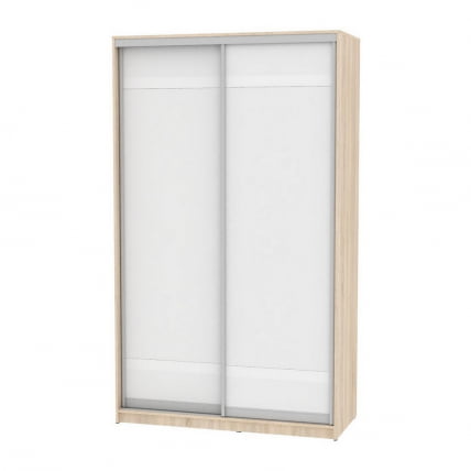 Шкаф-купе B-230х135х60-2(ДСС-Белый-D9D9)_0