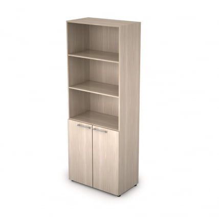 Шкаф стеллаж высокий полузакрытый TAIM-MAX 4Ш.005.2 Шамони светлый_0