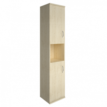 Шкаф высокий узкий левый Riva А.СУ-1.5 Л Клен_0
