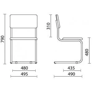 Стул для посетителей SYLWIA RU (BOX-4) (V-17)_1