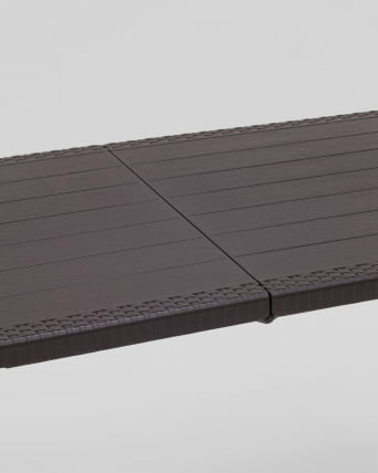 Стол складной чемодан пластиковый Кейт 180 Коричневый_5