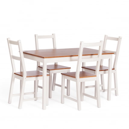 Стул Соната / Соната чаир массив сосны, 41х50х95 см, антик/белый / Sonata chair_3