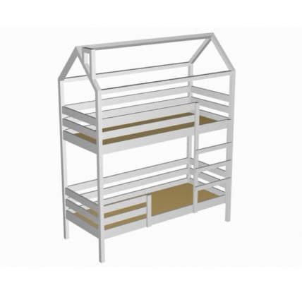 Кровать-домик RooRoom кд-77С Серый_1