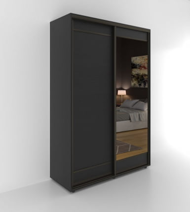 Шкаф-купе 2-х дверный Акцент-Лайт Д3 1600х600 Венге_0