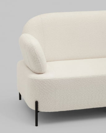 Диван Кэнди ткань букле белый_3