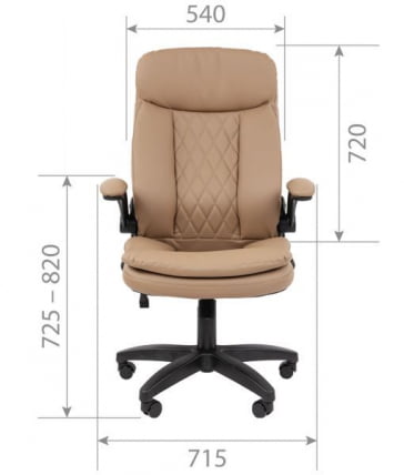 Кресло офисное CHAIRMAN 533 экокожа Черный_3