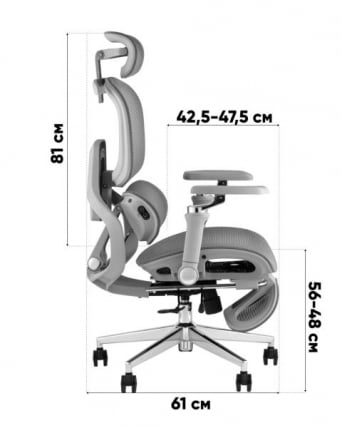 Кресло офисное ТопЧаирс Продигй с оттоманкой черный / TopChairs Prodigy_13
