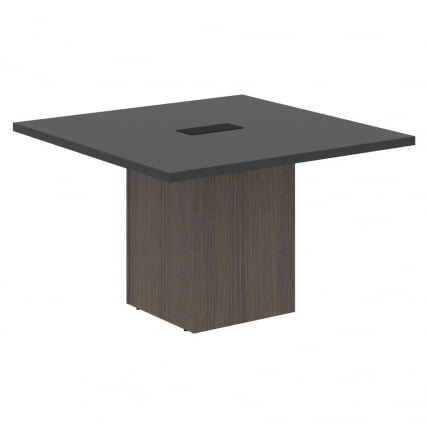 Стол для заседаний центральный VELION VCCT 1212 Яшма черный Дуб Сильвер_0