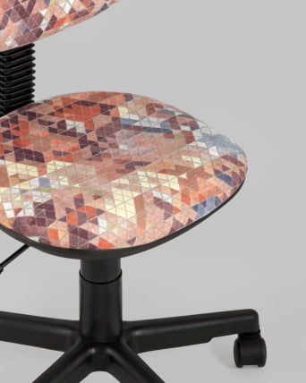 Кресло компьютерное детское УМКА абстракция Оранжевый_7