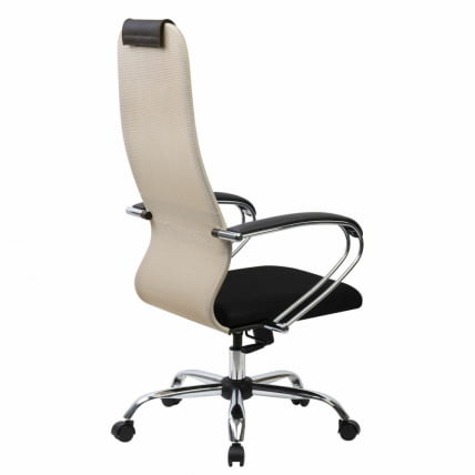 Кресло руководителя BRABIX PREMIUM Ultimate EX-800 хром Черное/бежевое_2