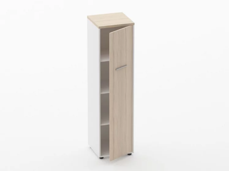 Шкаф 3 узкий закрытый, 1 дверь Deka 10.16.14Пр Туя/Белый_1