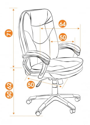 Кресло руководителя COMFORT бордо 36-7_6