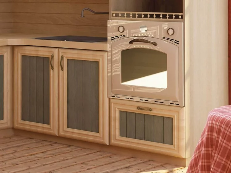 Кухонный гарнитур угловой Кантри №03 Сономе эйч светлая_21