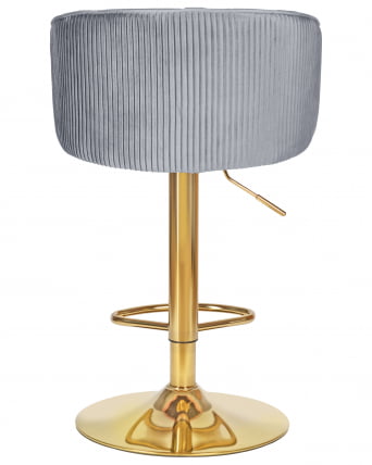 Стул барный DOBRIN DARCY GOLD (серый велюр (1922-19))_4