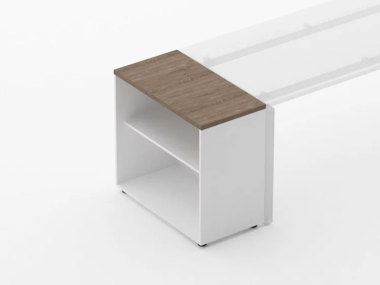 Тумба открытая Deka 9.01.08 Дуб Верцаска/Белый_1