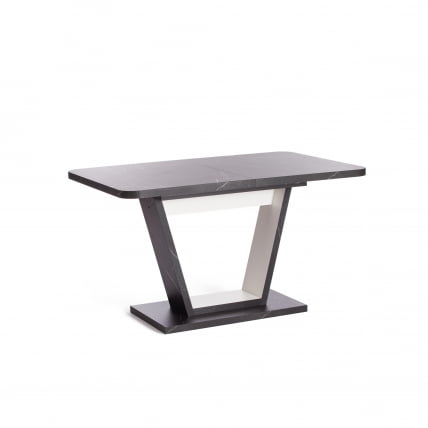 Стол обеденный VOX ЛДСП, 132-172x85x75,5 см, Мрамор черный/Белый_3