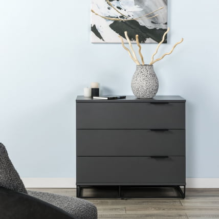 Комод 3 ящика CITY 400955801h Графит_9