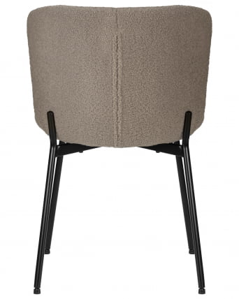Стул обеденный DOBRIN MILO (черные ножки, бежевый букле (UF992-04))_4