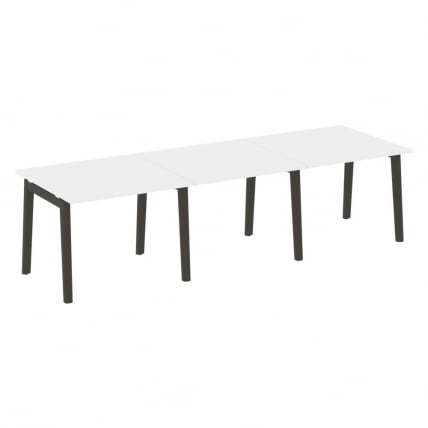 Стол переговорный (3 столешницы) ONIX WOOD OW.PRG-3.1 Белый Бриллиант/Темный_0