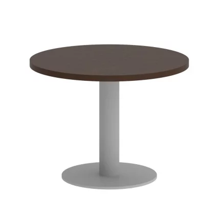 Стол журнальный круглый HOME OFFICE VR.SP-5-60.1G Венге Цаво/Серый металл_0