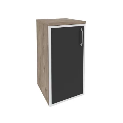 Шкаф низкий узкий левый ОНИКС О.СУ-3.2Р(Л) блаcк Тиквуд Темный / ONIX O.SU-3.2R(L) black_0
