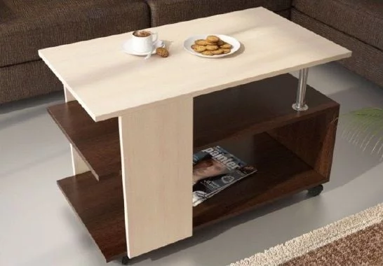 Стол журнальный №6 шимо светлый/шимо темный_0