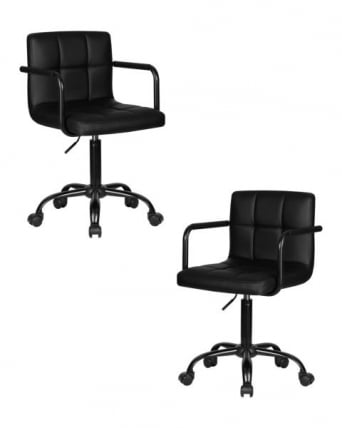 Офисное кресло для персонала ДОБРИН ТЕРРЙ БЛАCК (черный) 2 шт / DOBRIN TERRY BLACK_0