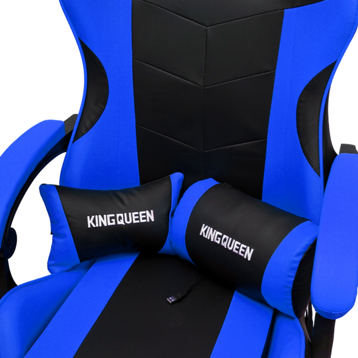 Кресло 1209-1 KINGQUEEN, цвет черный/синий, 1209-1-black-blue-mass_4