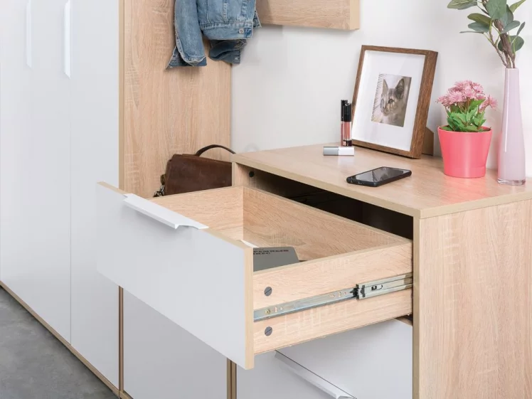 Прихожая Куба комплект №1 Дуб сонома-белый премиум_7