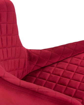 Стул полубарный DOBRIN CHRISTIAN 65  Бордовый велюр V108-85_7