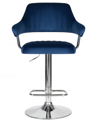 Стул барный DOBRIN CHARLY Синий велюр MJ9-117_5