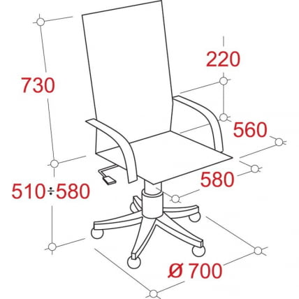 Кресло руководителя EChair-535 MPU 333534 Черный_2