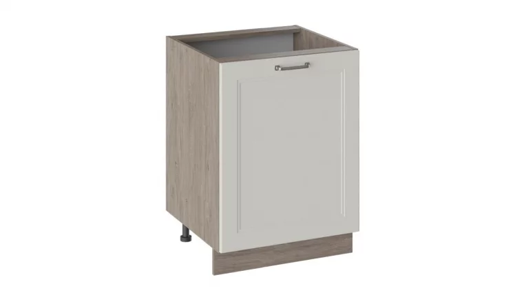 Шкаф напольный Одри Н_72-60_1ДР  Дуб Сонома трюфель/Бежевый шелк_0