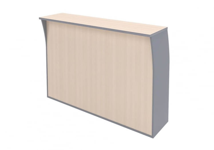 Стойка ресепшн прямая IMAGO РС-4 Клен Металлик_0