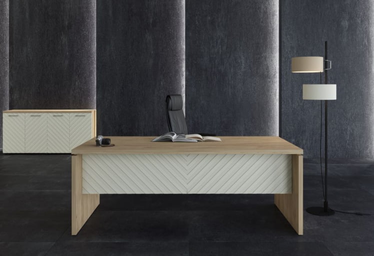 Стол руководителя Torr LUX TLST 209 Дуб Бофорд Латте_1