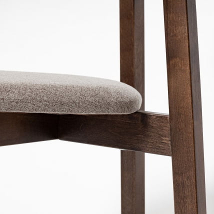 Стул с мягким сиденьем Вега Lime жаккард Эмаль белая_3