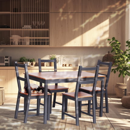Стул Соната / Соната чаир массив сосны, 41х50х95 см, антик /графит / Sonata chair_4