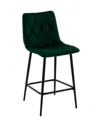 Стул полубарный Одди Diamond велюр темно-зеленый_0