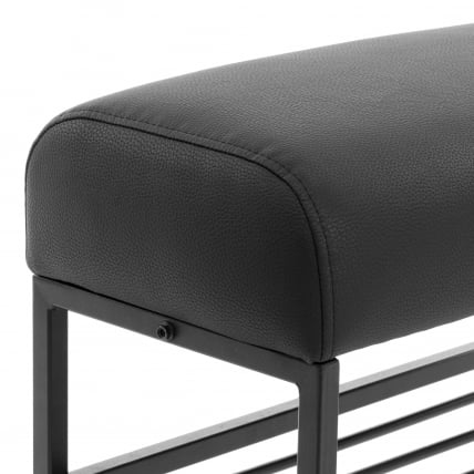 Банкетка-обувница Charli Lux/Чарли Люкс БО экокожа , Sharp Черный_2