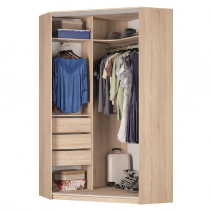 Шкаф-купе YA-230х1250-4(Белый-D1D2)_1