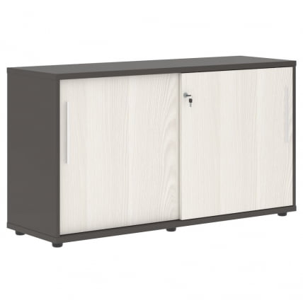 Шкаф с дверьми-купе ЕДИС ЕЛC 1343 Ясень Траун Белый Мокко / EDIS ELC_0