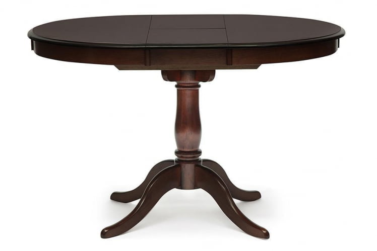 Стол раскладной Siena ( SA-T4EX) дерево гевея/мдф, 90+30х90х75см, Tobacco_0