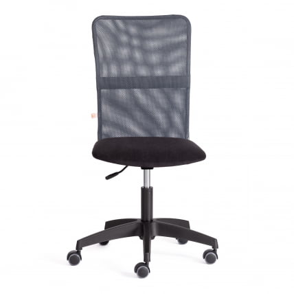 Кресло START флок/ткань, черный/серый, 35/W-12_3