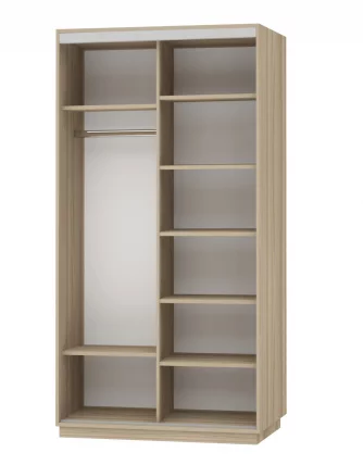 Шкаф-купе двухдверный Экспресс Дуо Медиум 1200х2200h Дуб сонома_1